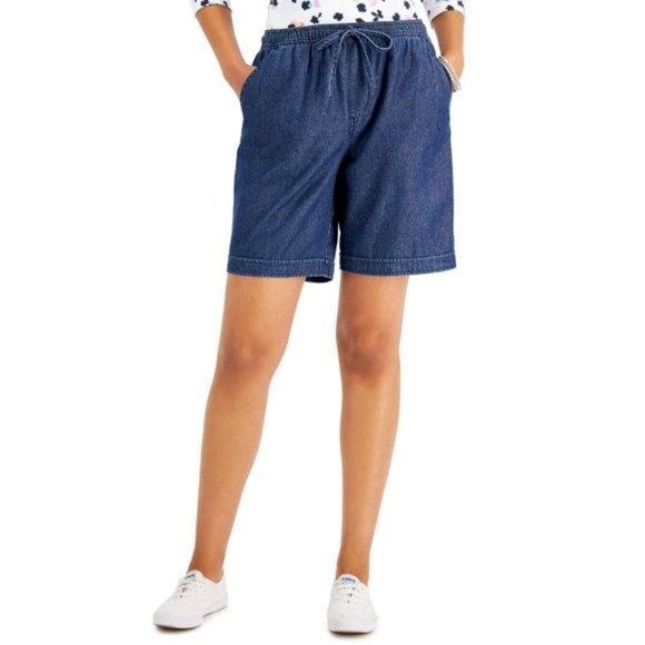 Karen Scott Cotton Gemma Shorts Size Small NWT - Picture 1 of 2